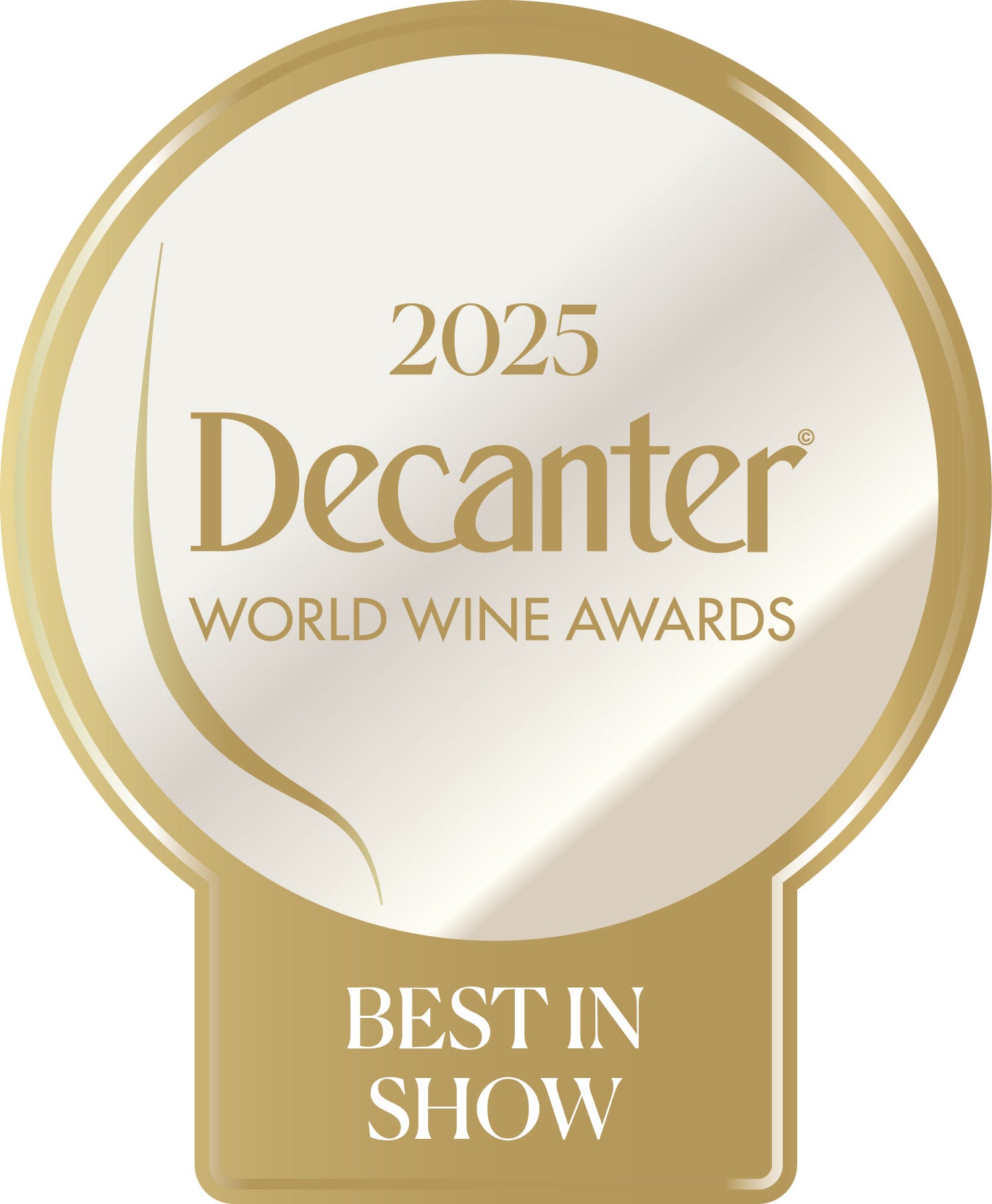DWWA 2025 Best in Show GENERIC - Printed in rolls of 1000 stickers