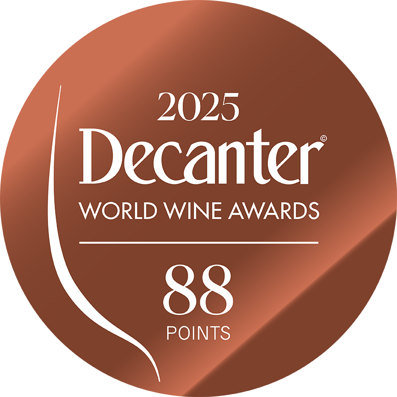 DWWA 2025 Bronze 88 Points - Printed in rolls of 1000 stickers