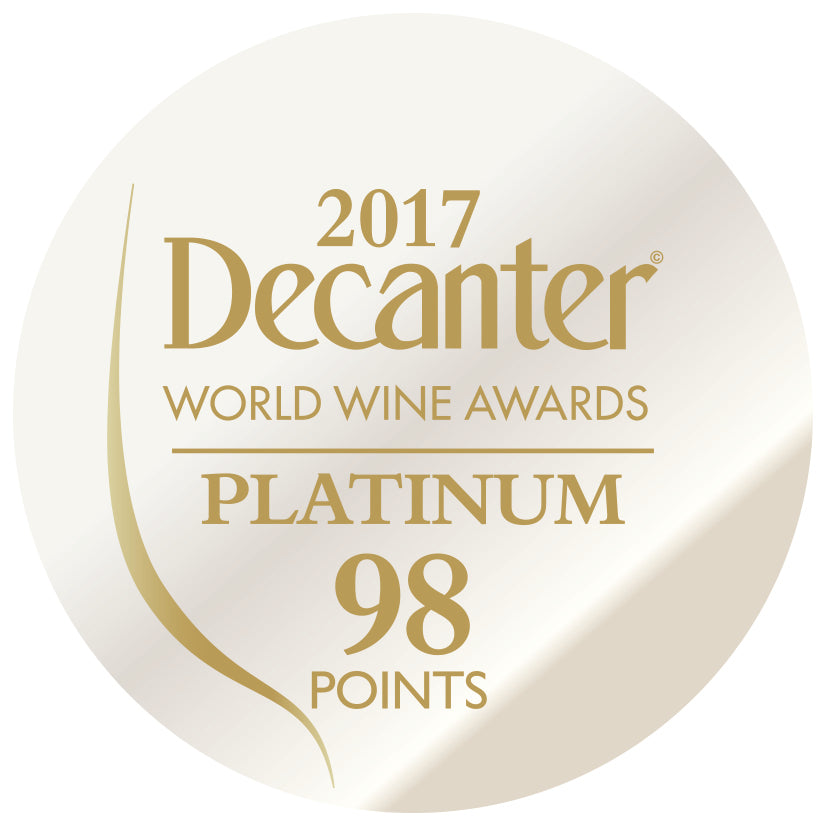 DWWA 2017 Platinum 98 Points - Printed in rolls of 1000 stickers
