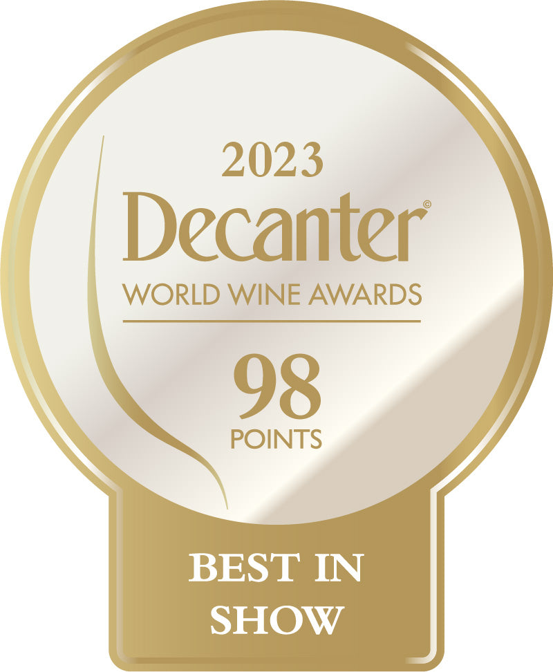 DWWA 2022 Best in Show 98 Points - Disponibile in rotoli da 1000 adesivi