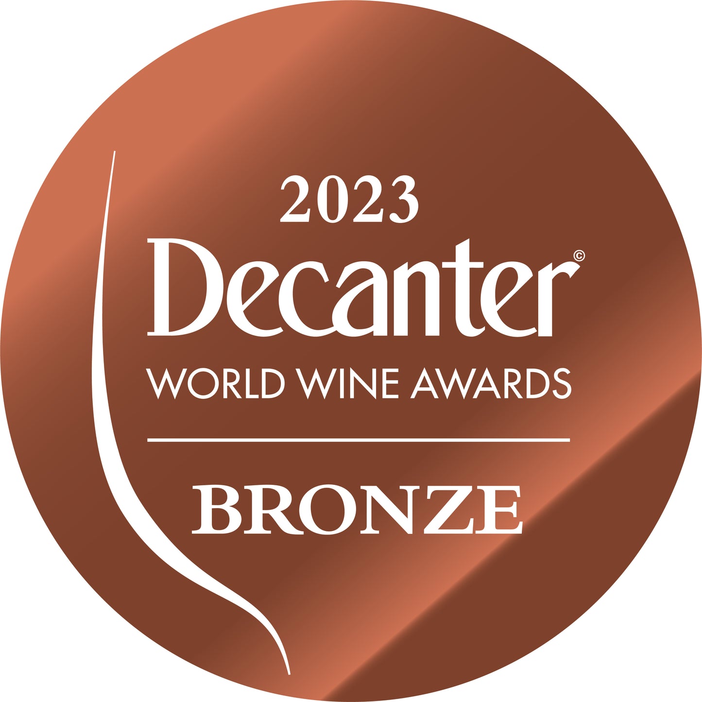 DWWA 2022 Bronze Logo generico - Disponibile in rotoli da 1000 adesivi
