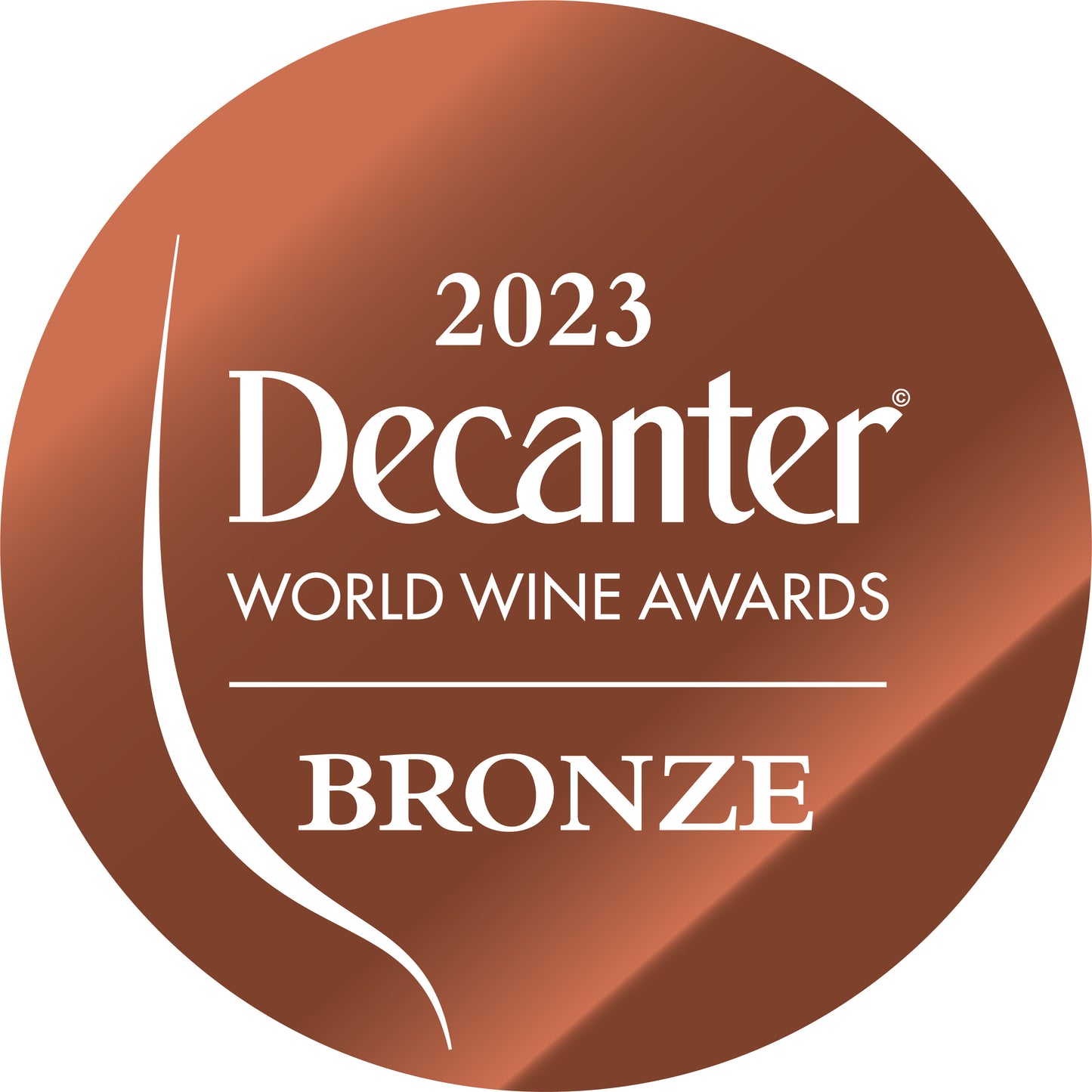 DWWA 2023 Bronze GENERIC - Printed in rolls of 1000 stickers