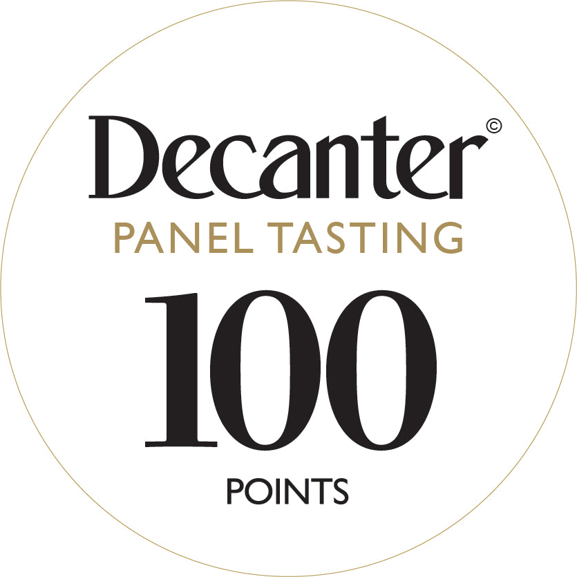 Degustación del panel de la revista Decanter - Excepcionales pegatinas para botellas 100 puntos - Rollo de 1000