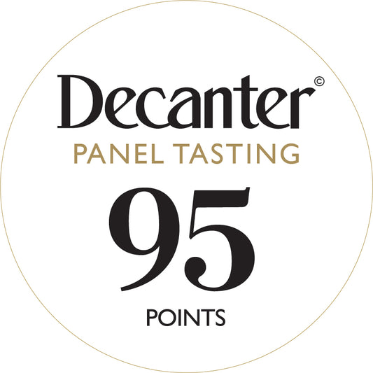 Decanter Panel Tasting bottle stickers 95 points - Roll of 1000