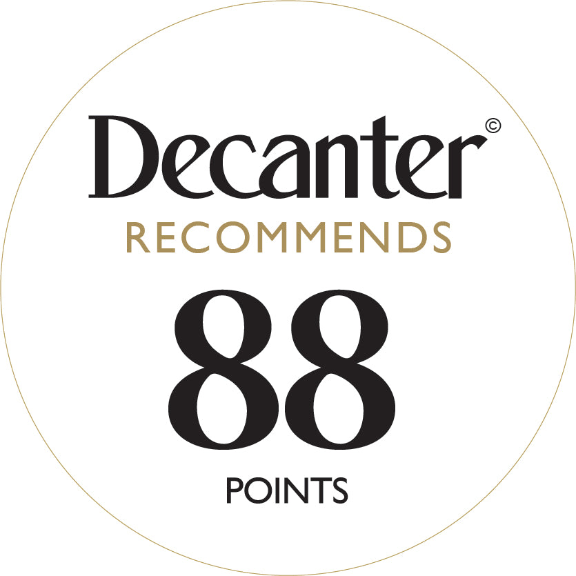 Degustación del panel de la revista Decanter - Excepcionales pegatinas para botellas 100 puntos - Rollo de 1000