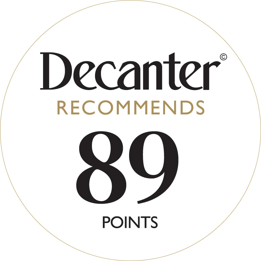 Degustación del panel de la revista Decanter - Excepcionales pegatinas para botellas 100 puntos - Rollo de 1000