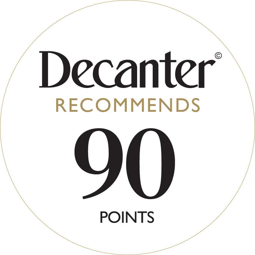 Degustación del panel de la revista Decanter - Excepcionales pegatinas para botellas 100 puntos - Rollo de 1000