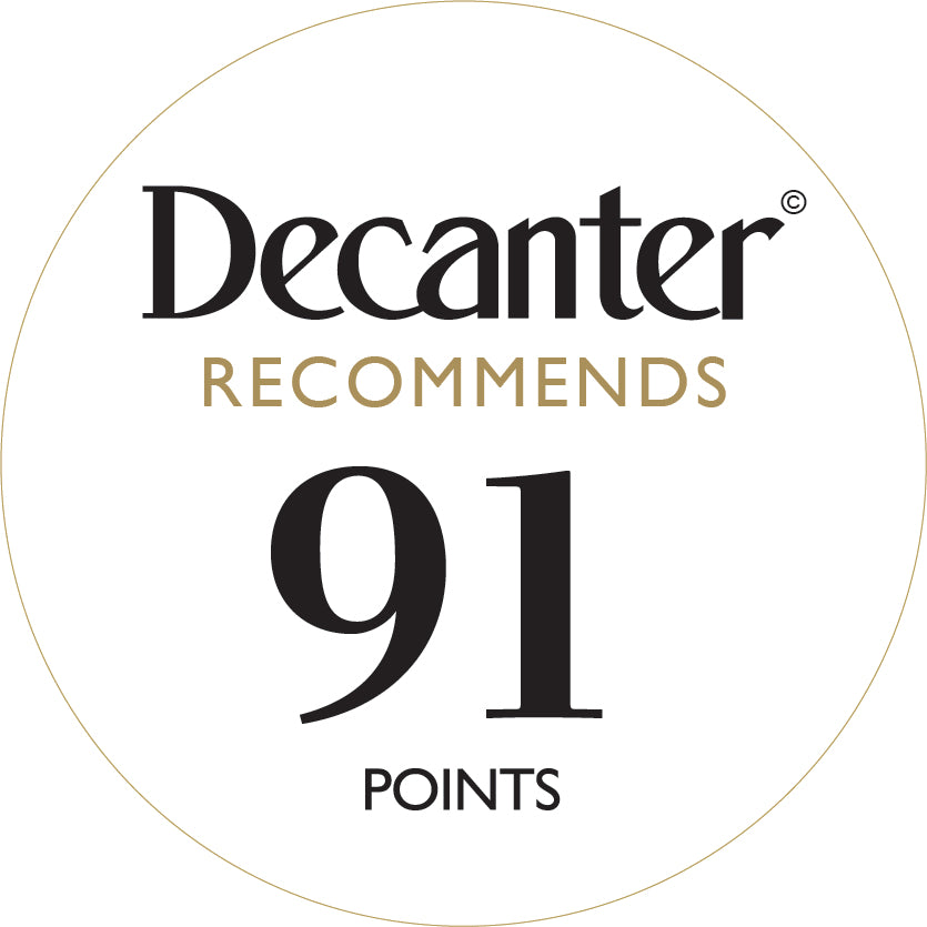 Degustación del panel de la revista Decanter - Excepcionales pegatinas para botellas 100 puntos - Rollo de 1000