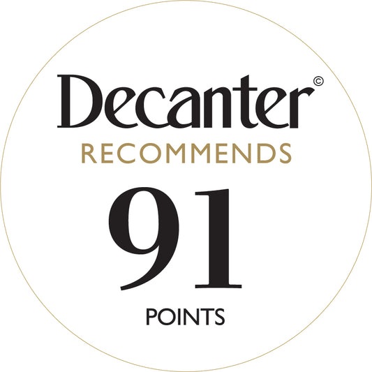 Decanter Recommends bottle stickers 91 points - Roll of 1000