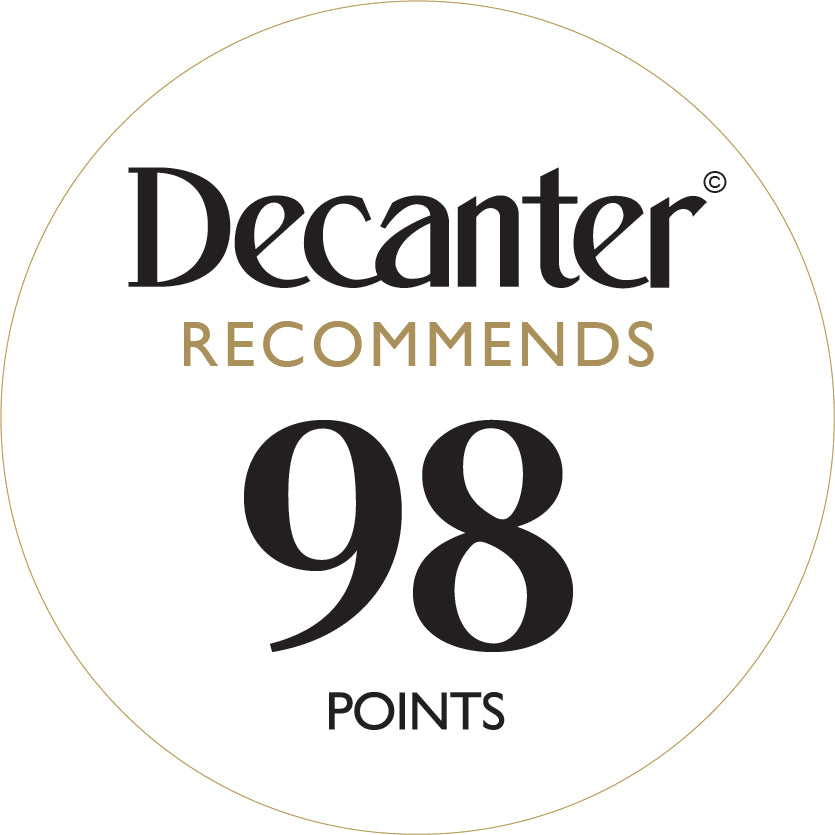 Degustación del panel de la revista Decanter - Excepcionales pegatinas para botellas 100 puntos - Rollo de 1000