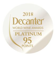 DWWA 2018 Platino 95 Puntos - Impreso en rollos de 1000 pegatinas