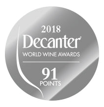 DWWA 2018 Silver 91 Points - Printed in rolls of 1000 stickers