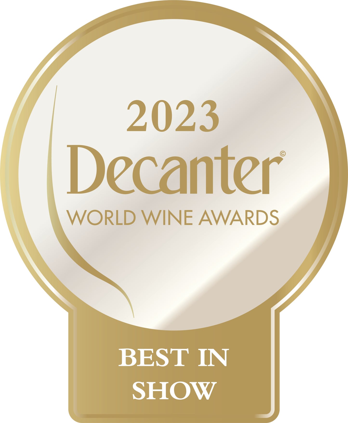 DWWA 2023 Best in Show GENERIC - Copyright of the medal artwork for 1000 labels