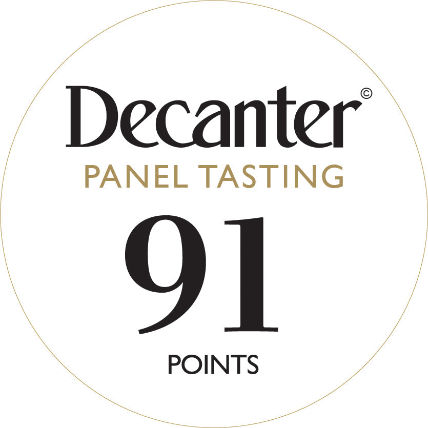 Decanter Panel Tasting bottle stickers 91 points - Roll of 1000 [BT]