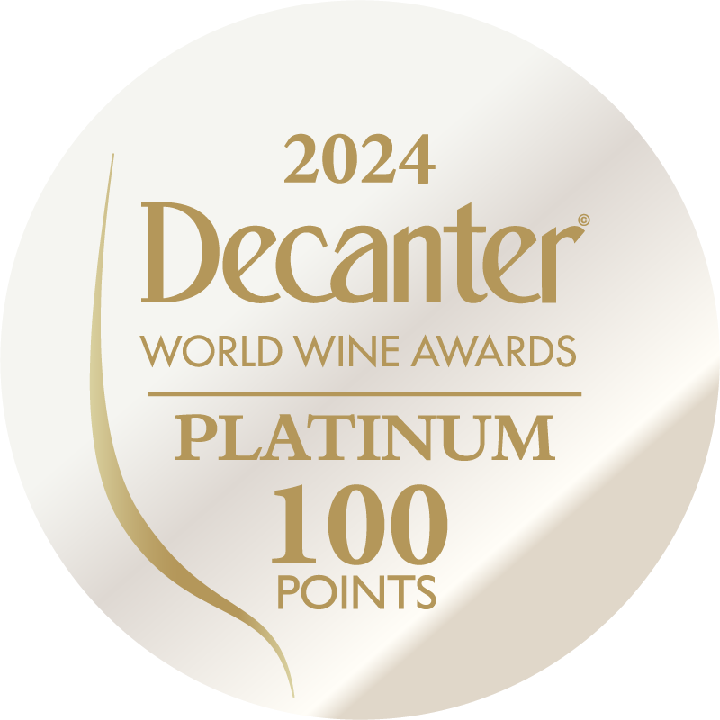 DWWA 2024 Platinum 100 Points - Printed in rolls of 1000 stickers