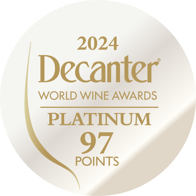 DWWA 2024 Platinum 97 Points - Printed in rolls of 1000 stickers