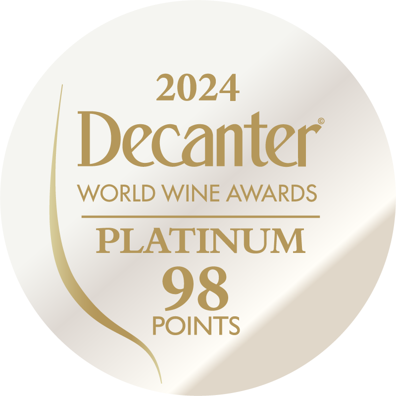 DWWA 2024 Platinum 98 Points - Printed in rolls of 1000 stickers