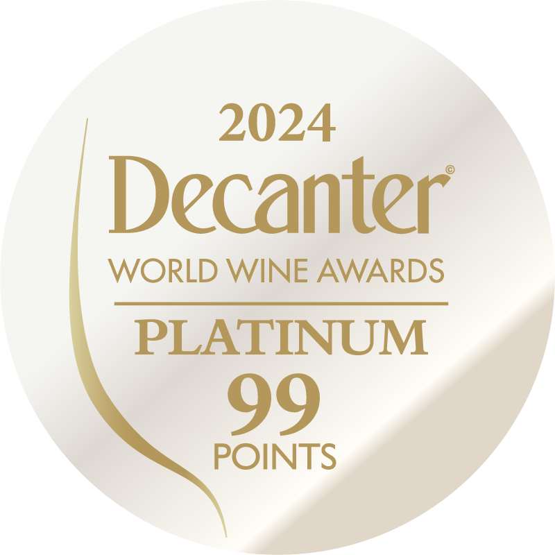 DWWA 2024 Platinum 99 Points - Printed in rolls of 1000 stickers
