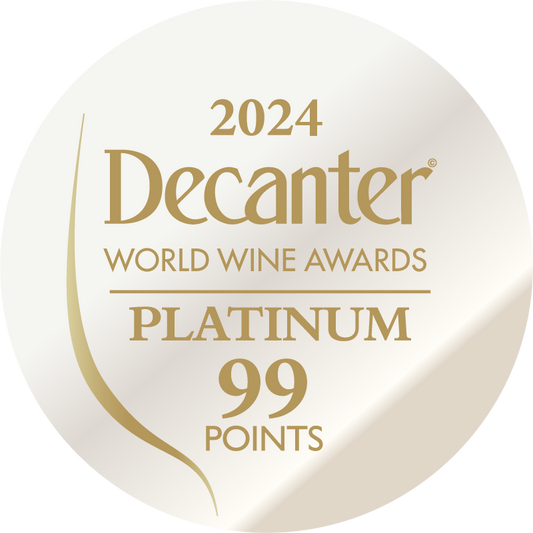 DWWA 2024 Platinum 99 Points - Printed in rolls of 1000 stickers
