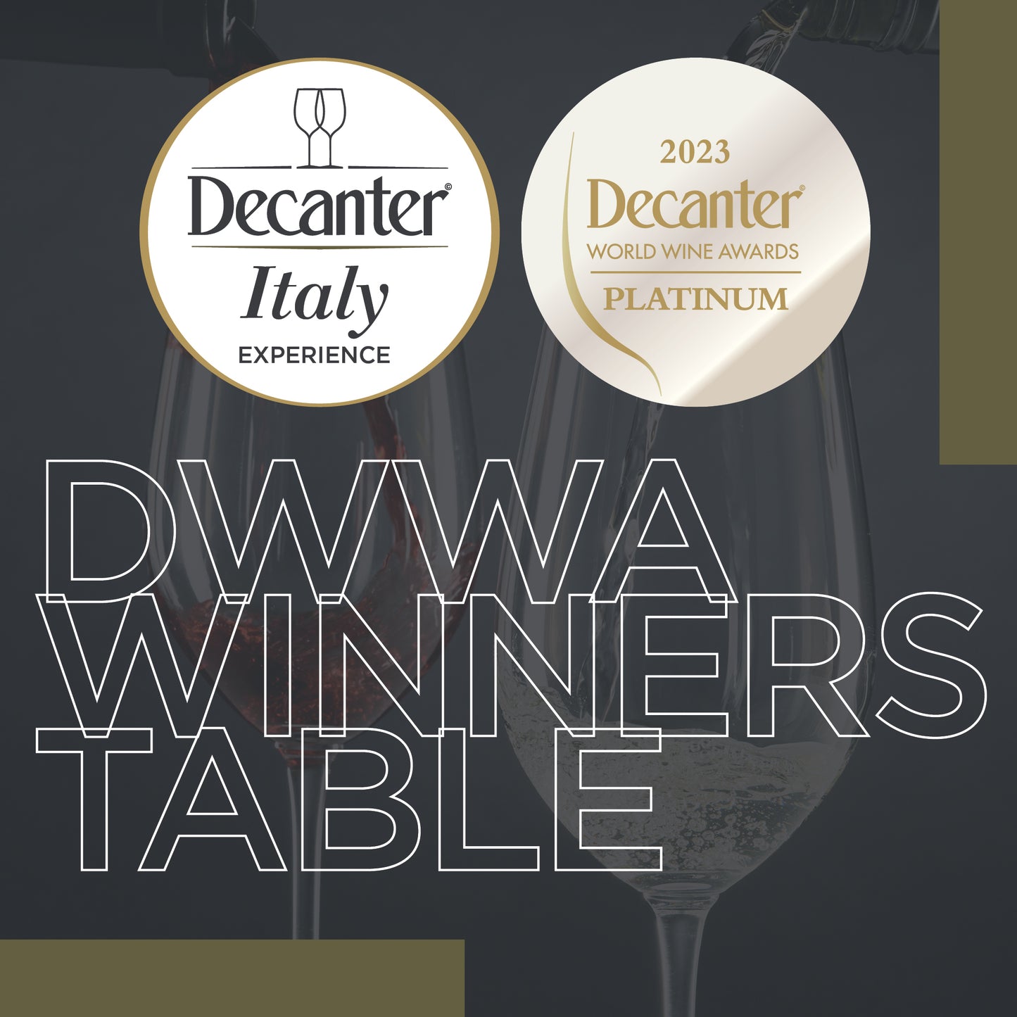 DWWA 2023 PLATINUM registration – Decanter Italy Experience
