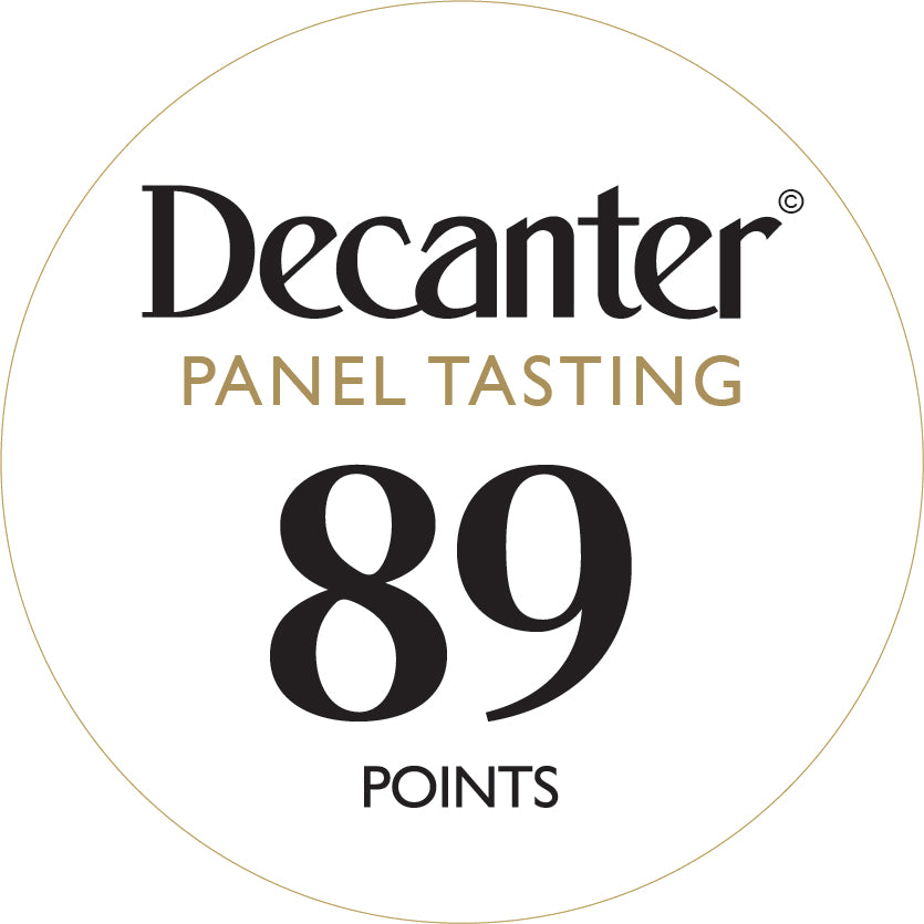 Decanter Panel Tasting bottle stickers 89 points - Roll of 1000