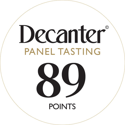 Decanter Panel Tasting bottle stickers 89 points - Roll of 1000