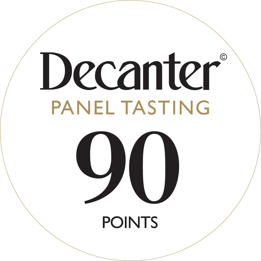 Decanter Panel Tasting bottle stickers 90 points - Roll of 1000