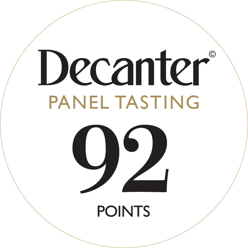 Degustación de panel de revista Decanter - Adhesivos de botella altamente recomendados 92 puntos - Rollo de 1000
