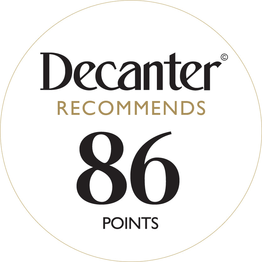 Decanter Recommends bottle stickers 86 points - Roll of 1000