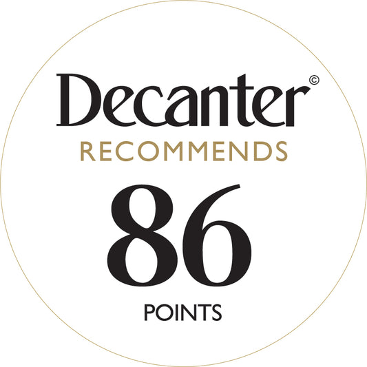 Decanter Recommends bottle stickers 86 points - Roll of 1000