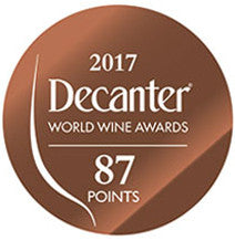 DWWA 2017 Bronze 87 Points - Printed in rolls of 1000 stickers