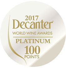 DWWA 2017 Platinum 100 Points - Printed in rolls of 1000 stickers