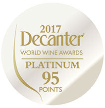 DWWA 2017 Platinum 95 Points - Printed in rolls of 1000 stickers