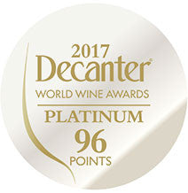 DWWA 2017 Platinum 96 Points - Printed in rolls of 1000 stickers