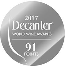 DWWA 2017 Silver 91 Points - Printed in rolls of 1000 stickers