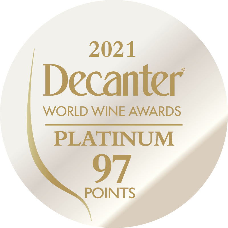 DWWA 2021 Platinum 97 Points - Printed in rolls of 1000 stickers