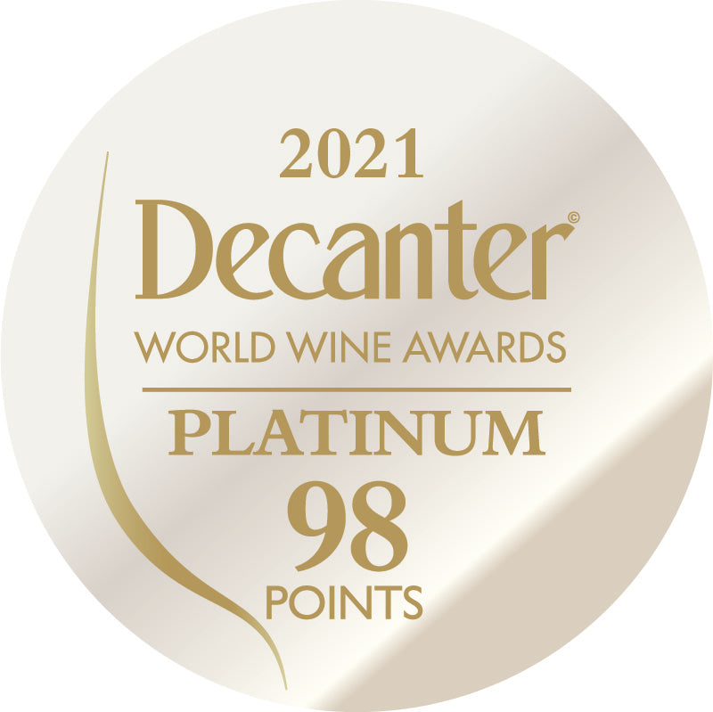 DWWA 2021 Platinum 98 Points - Printed in rolls of 1000 stickers