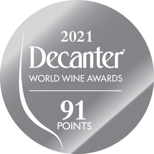 DWWA 2021 Silver 91 Points - Printed in rolls of 1000 stickers