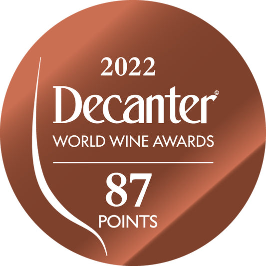 DWWA 2022 Bronze 87 Points - Printed in rolls of 1000 stickers