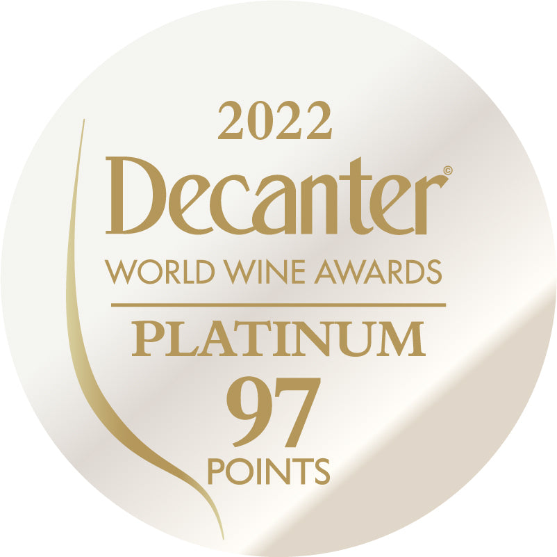 DWWA 2022 Platinum 97 Points - Printed in rolls of 1000 stickers