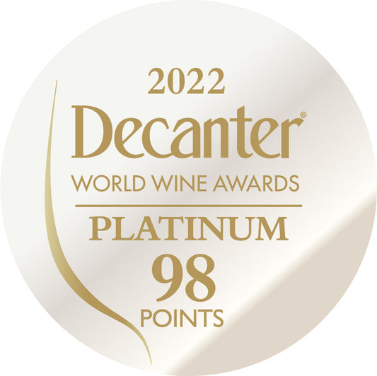 DWWA 2022 Platinum 98 Points - Printed in rolls of 1000 stickers