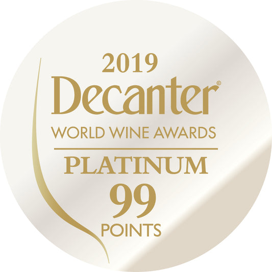DWWA 2019 Platinum 99 Points - Printed in rolls of 1000 stickers