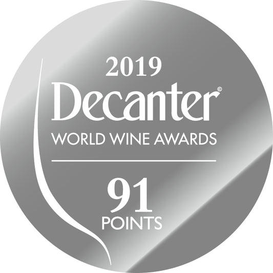 DWWA 2019 Silver 91 Points - Printed in rolls of 1000 stickers