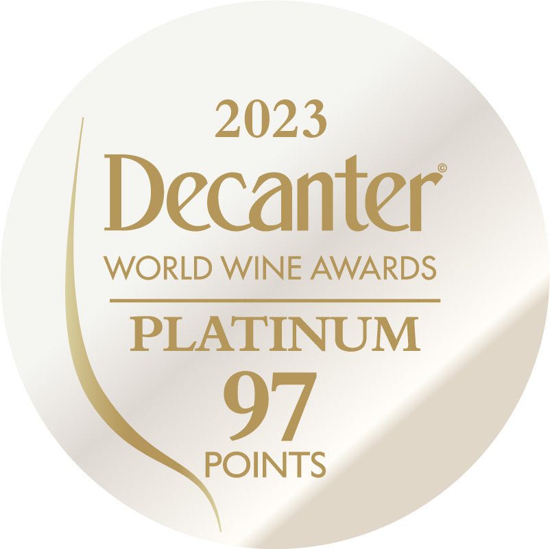 DWWA 2023 Platinum 97 Points - Printed in rolls of 1000 stickers