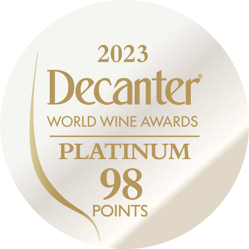 DWWA 2023 Platinum 98 Points - Printed in rolls of 1000 stickers
