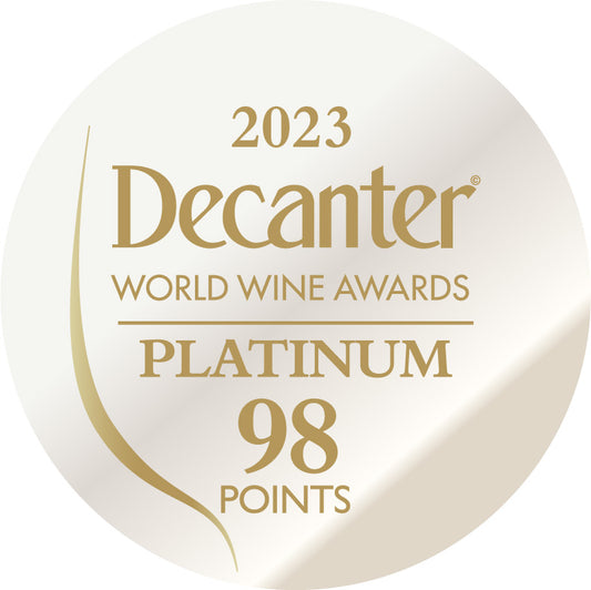 DWWA 2023 Platinum 98 Points - Printed in rolls of 1000 stickers
