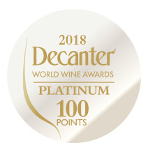 DWWA 2018 Platinum 100 Points - Printed in rolls of 1000 stickers