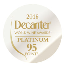 DWWA 2018 Platinum 95 Points - Printed in rolls of 1000 stickers