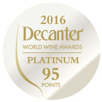 DWWA 2016 Platinum 95 Points - Printed in rolls of 1000 stickers