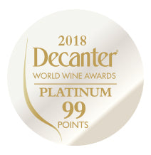 DWWA 2018 Platinum 99 Points - Printed in rolls of 1000 stickers
